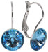 Фото #1 товара Elegant Rivoli Aquamarine earrings