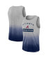 Фото #2 товара Men's Gray, Navy Atlanta Braves Our Year Tank Top