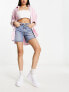 Фото #4 товара Levi's 501 original mid thigh shorts in mid wash blue