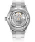 ფოტო #2 პროდუქტის Men's Swiss Automatic Multifort Skeleton Vertigo Stainless Steel Bracelet Watch 42mm