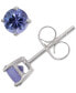 ფოტო #1 პროდუქტის Ruby Stud Earrings (1/2 ct. t.w.) in 14k White Gold (Also in Tanzanite and Sapphire)