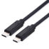 Фото #1 товара ROTRONIC-SECOMP USB 2.0 Kabel C-C ST/ST 100W schwarz 1 m 11.99.8308 - Cable - Digital