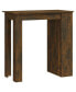 Bar Table with Storage Rack Smoked Oak 40.2"x19.7"x40.7" Engineered Wood