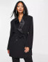 Фото #1 товара ASOS DESIGN tux belted blazer in black