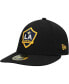 Фото #2 товара Men's Black LA Galaxy Primary Logo Low Profile 59FIFTY Fitted Hat