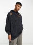 Фото #4 товара ASOS DESIGN extreme oversized hoodie in washed black with distressing