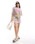 Фото #1 товара ASOS DESIGN cowgirl graphic t-shirt mini dress in cowgirl print