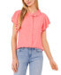 Фото #1 товара Women's Ruffled Raglan Split Flutter-Sleeve Blouse