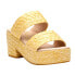 Фото #3 товара BEACH by Matisse Ocean Ave Espadrille Platform Womens Yellow Casual Sandals OCE