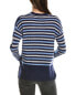 Incashmere Variegated Stripe Cashmere Sweater Women's