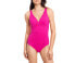 Фото #1 товара Ralph Lauren Lauren Beach Club Twisted One Piece Swimsuit In Orchid SZ 4