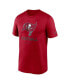 ფოტო #2 პროდუქტის Men's Red Tampa Bay Buccaneers Infographic Performance T-shirt