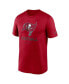 Men's Red Tampa Bay Buccaneers Infographic Performance T-shirt