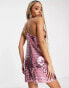 Jaded Rose embellished cami mini dress in metallic pink