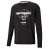 Puma Q1 Fran Graphic Crew Neck Long Sleeve T-Shirt Mens Black Casual Tops 53076