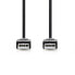 Фото #3 товара Nedis CCGP60000BK20 - 2 m - USB A - USB A - USB 2.0 - 480 Mbit/s - Black