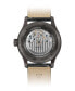 Men's Swiss Automatic Multifort Chronometer Black Leather Strap Watch 42mm