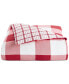 Фото #6 товара Red Check Flannel Duvet Cover, King, Created for Macy's