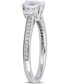 ფოტო #4 პროდუქტის Diamond Oval Three Stone Engagement Ring (1-1/10 ct. t.w.) in 14k White Gold