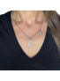 ფოტო #2 პროდუქტის Rhodium Moon & Star Necklace