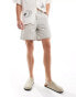 ASOS DESIGN chino short in stone Серый, W28 - фото #1