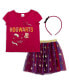 Фото #1 товара Gryffindor Girls T-Shirt Tulle Skirt and Headband 3 Piece Outfit Set Toddler|Child