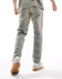 ASOS DESIGN – Schmal zulaufende Jeans in heller, getönter Waschung Helle Waschung, W36 L32 - фото #3