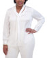 ფოტო #1 პროდუქტის Women's Long-Sleeve Scarf-Neck Top