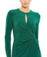 ფოტო #5 პროდუქტის Women's Ieena Long Sleeve Keyhole Draped Gown