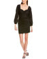 Nicole Miller Metal Sweetheart Mini Dress Women's Black P