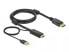 Фото #2 товара Delock 85963 - 1 m - HDMI Type A (Standard) - DisplayPort + USB Type-A - Male - Male - Straight