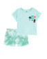 Фото #1 товара Toddler 2-Piece Sun And Fun Tee & Tie-Dye Pull-On Shorts Set 2T