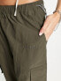 Фото #3 товара Sixth June parachute trousers with tonal embroidery in taupe