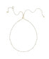 ფოტო #1 პროდუქტის Line Up Crystal Chain and Adjustable Necklace