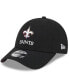 Фото #2 товара Men's Black New Orleans Saints 2023 NFL Crucial Catch 9FORTY Adjustable Hat