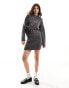 Фото #2 товара Vero Moda Aware knitted scoop neck jumper co-ord in dark grey melange