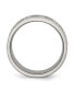 ფოტო #2 პროდუქტის Titanium Satin Center Roman Numerals Flat Wedding Band Ring