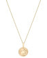 Фото #3 товара Audrey by Aurate diamond Libra Disc 18" Pendant Necklace (1/10 ct. t.w.) in Gold Vermeil, Created for Macy's