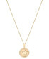 ფოტო #3 პროდუქტის Diamond Libra Disc 18" Pendant Necklace (1/10 ct. t.w.) in Gold Vermeil, Created for Macy's