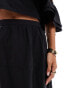 Фото #4 товара Pretty Lavish tiered maxi skirt co-ord in black