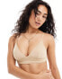 Фото #2 товара Pieces seamless triangle bra in beige