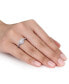 ფოტო #3 პროდუქტის Certified Diamond (7/8 ct. t.w.) Heart-Shape Halo Engagement Ring in 14k White Gold