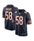 Фото #2 товара Men's Darnell Wright Navy Chicago Bears 2023 NFL Draft First Round Pick Game Jersey