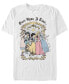 Фото #1 товара Men's Vintage-Like Princess Short Sleeve Crew T-shirt