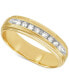 ფოტო #1 პროდუქტის Men's Diamond Wedding Band (1/5 ct. t.w.) in 14k Gold