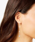 Freshwater Pearl (4mm) & Cubic Zirconia Linear Drop Earrings in Sterling Silver