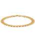 ფოტო #2 პროდუქტის Men's Curb Link Chain Bracelet in 18k Gold-Plated Sterling Silver or Sterling Silver
