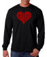 Фото #1 товара Men's All You Need Is Love Word Art Long Sleeve T-shirt