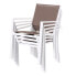 Фото #3 товара Садовое кресло Thais 55,2 x 60,4 x 86 cm Бежевый Алюминий Белый