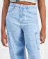 Фото #4 товара Juniors' Baggy Wide-Leg Cargo Jeans